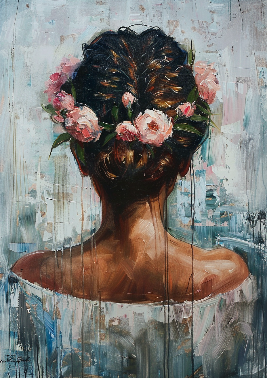 Geflochtenes Haar Illustriert 2 | LED Bild