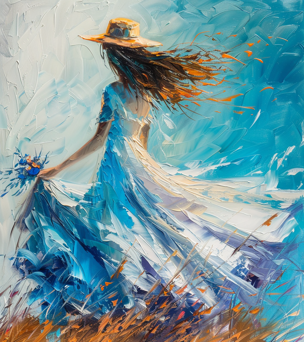 Gemälde Tanzende Frau 4 | LED Bild