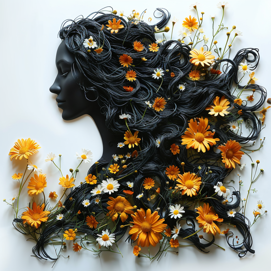 Blumenkopf Realistisch 2 | LED Bild