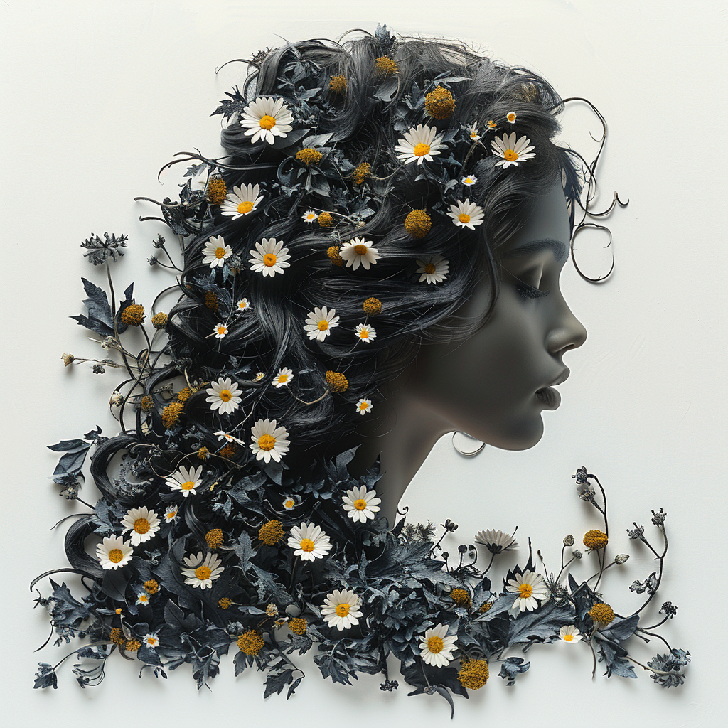 Blumenkopf Realistisch 3 | LED Bild