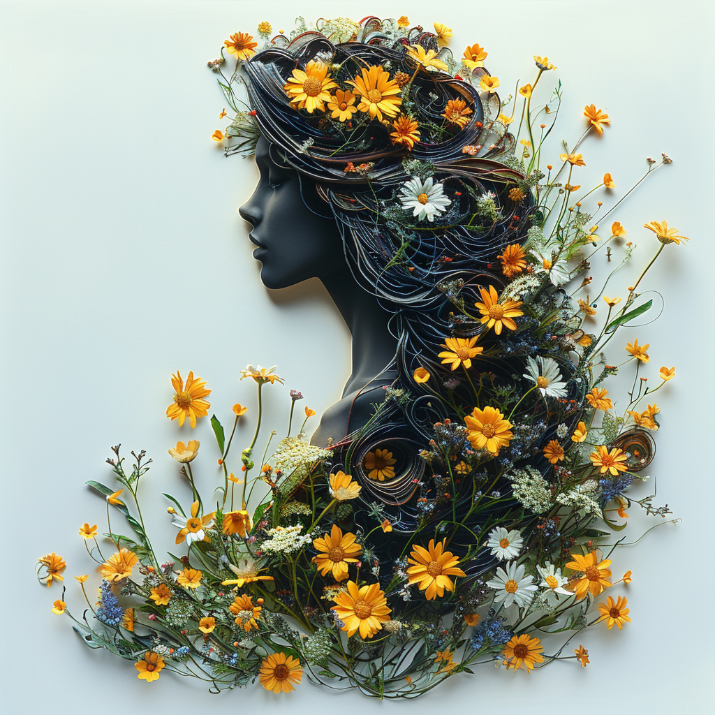 Blumenkopf Realistisch 4 | LED Bild