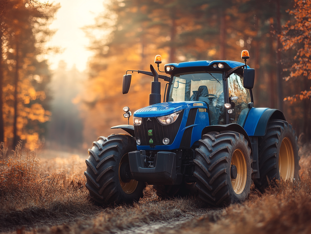 Blauer Traktor 1 | LED Bild