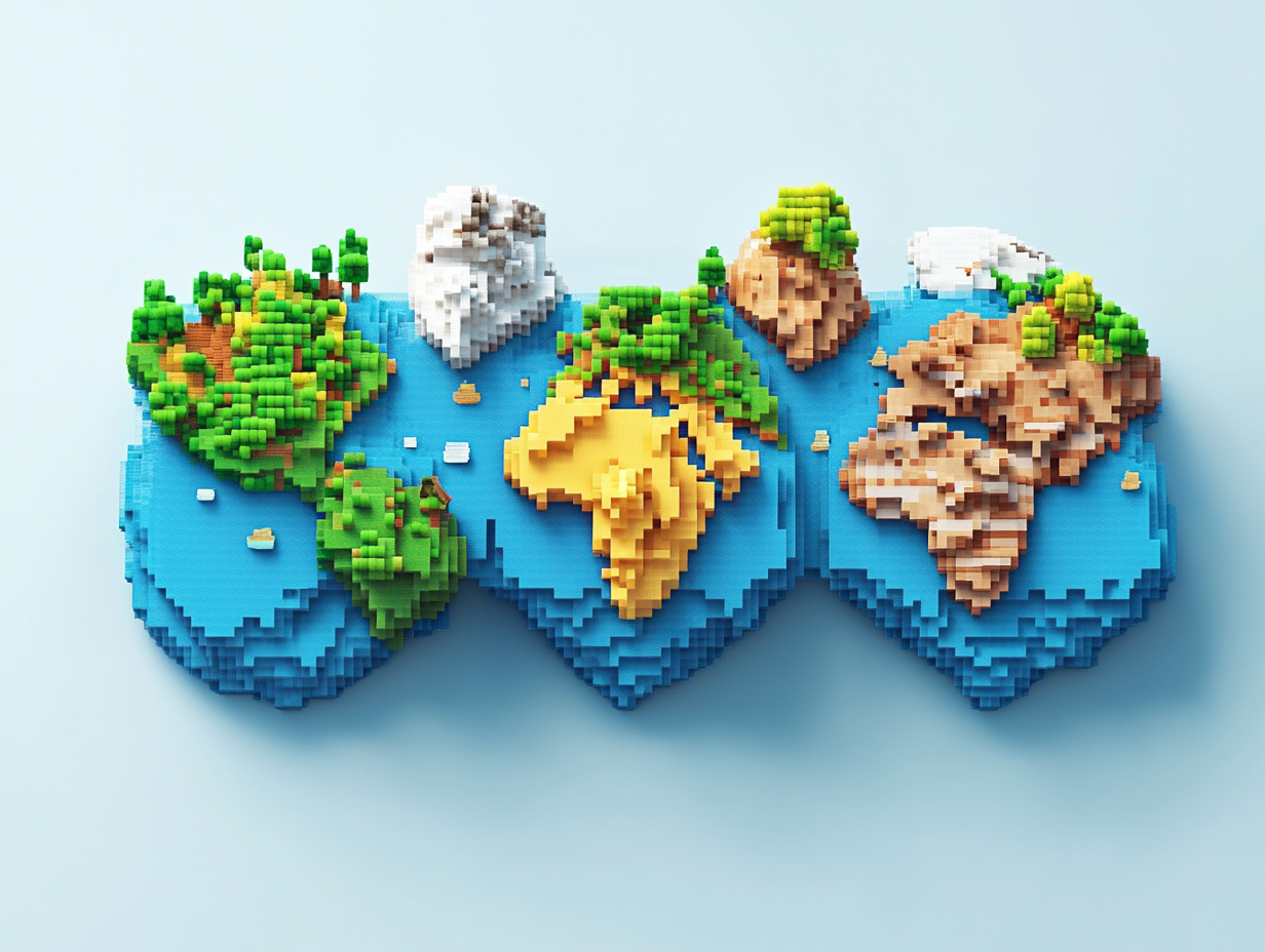 Mini Map Blöcke 3 | LED Bild