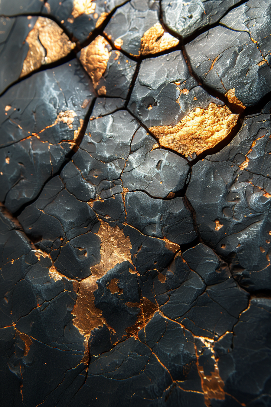 Goldene Adern 2 | LED Bild