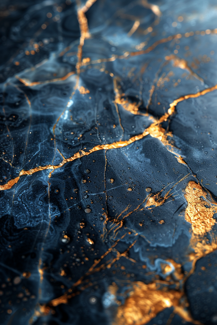 Goldene Adern 5 | LED Bild