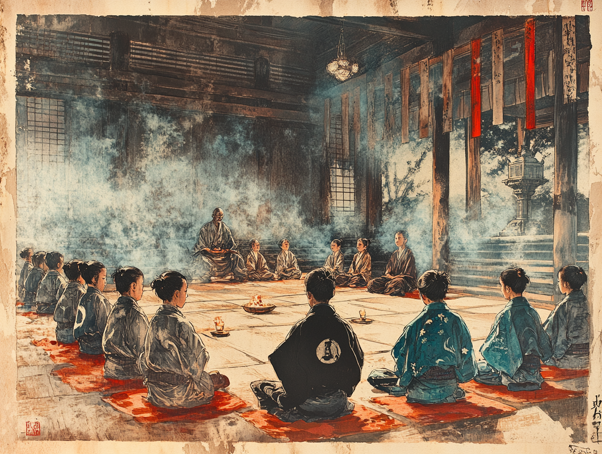 Japan Samurai Unterricht 2 | LED Bild