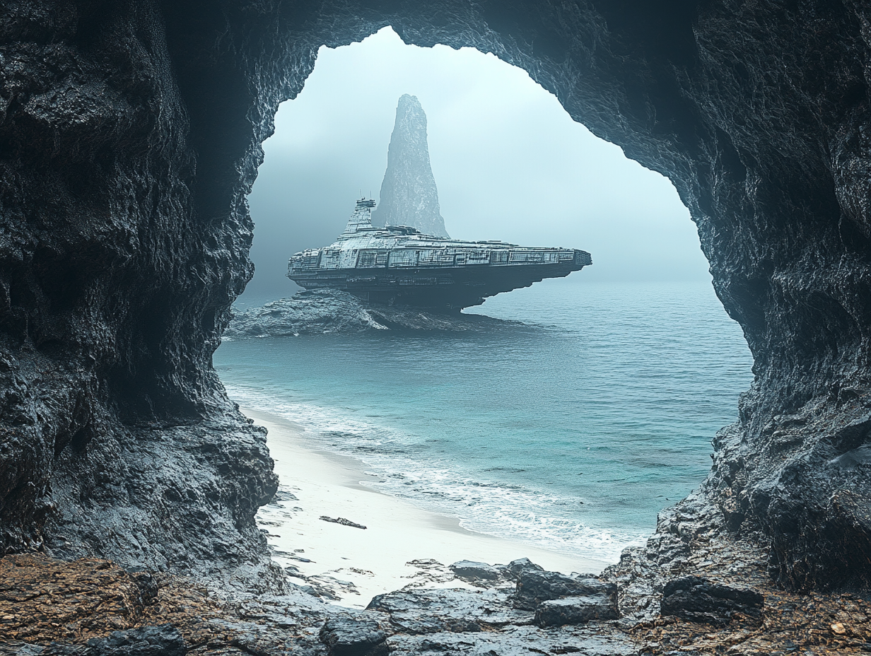 Raumschiffswrack 2 | LED Bild