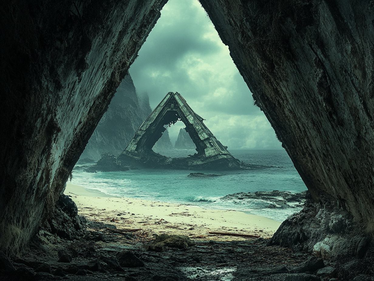 Raumschiffswrack 3 | LED Bild