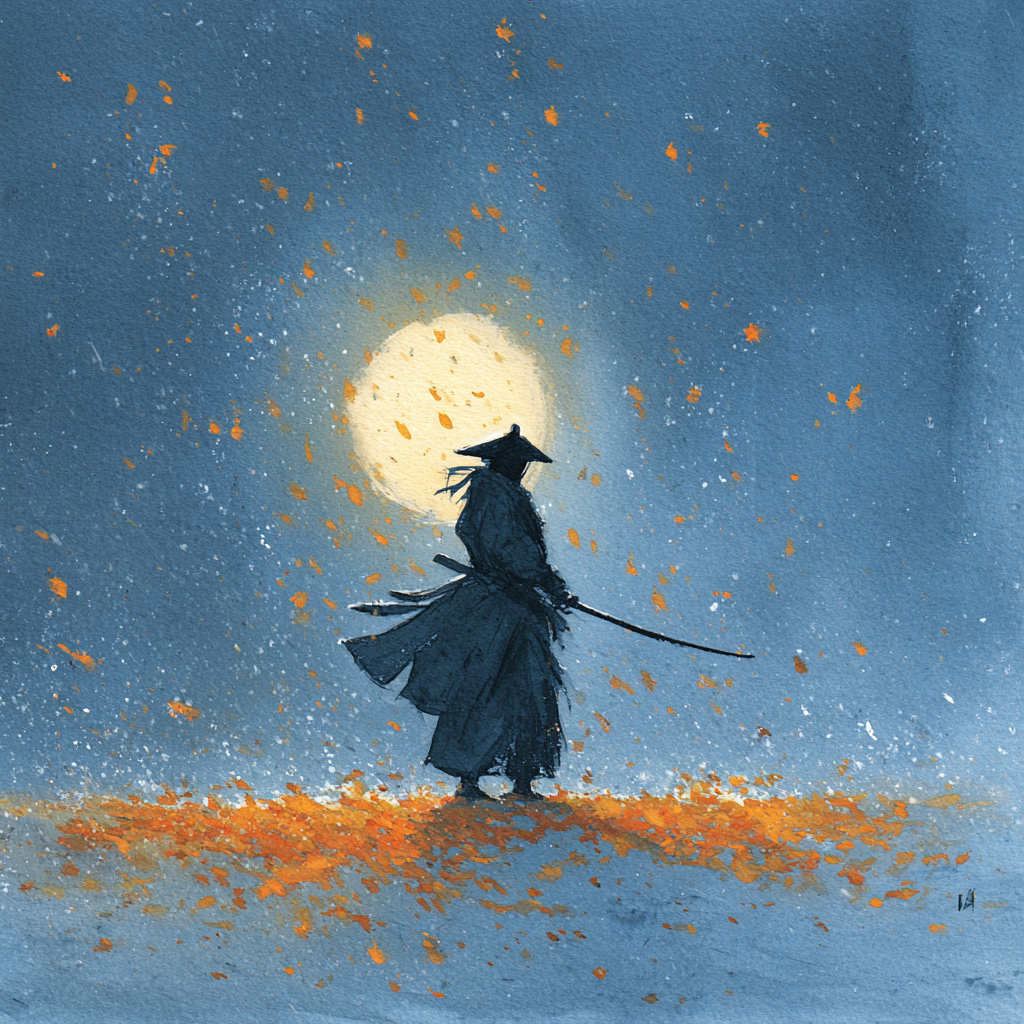 Samurai Silhouette 2 | LED Bild