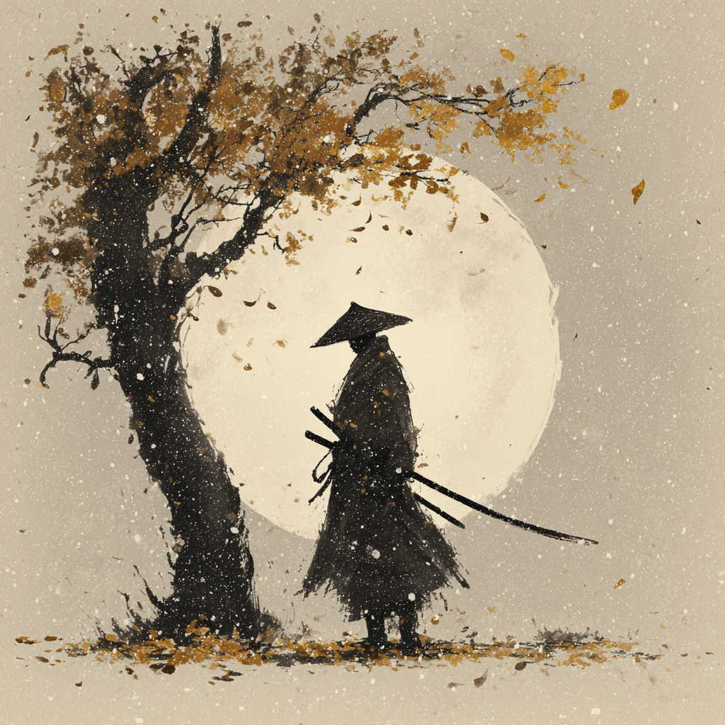 Samurai Silhouette 4 | LED Bild