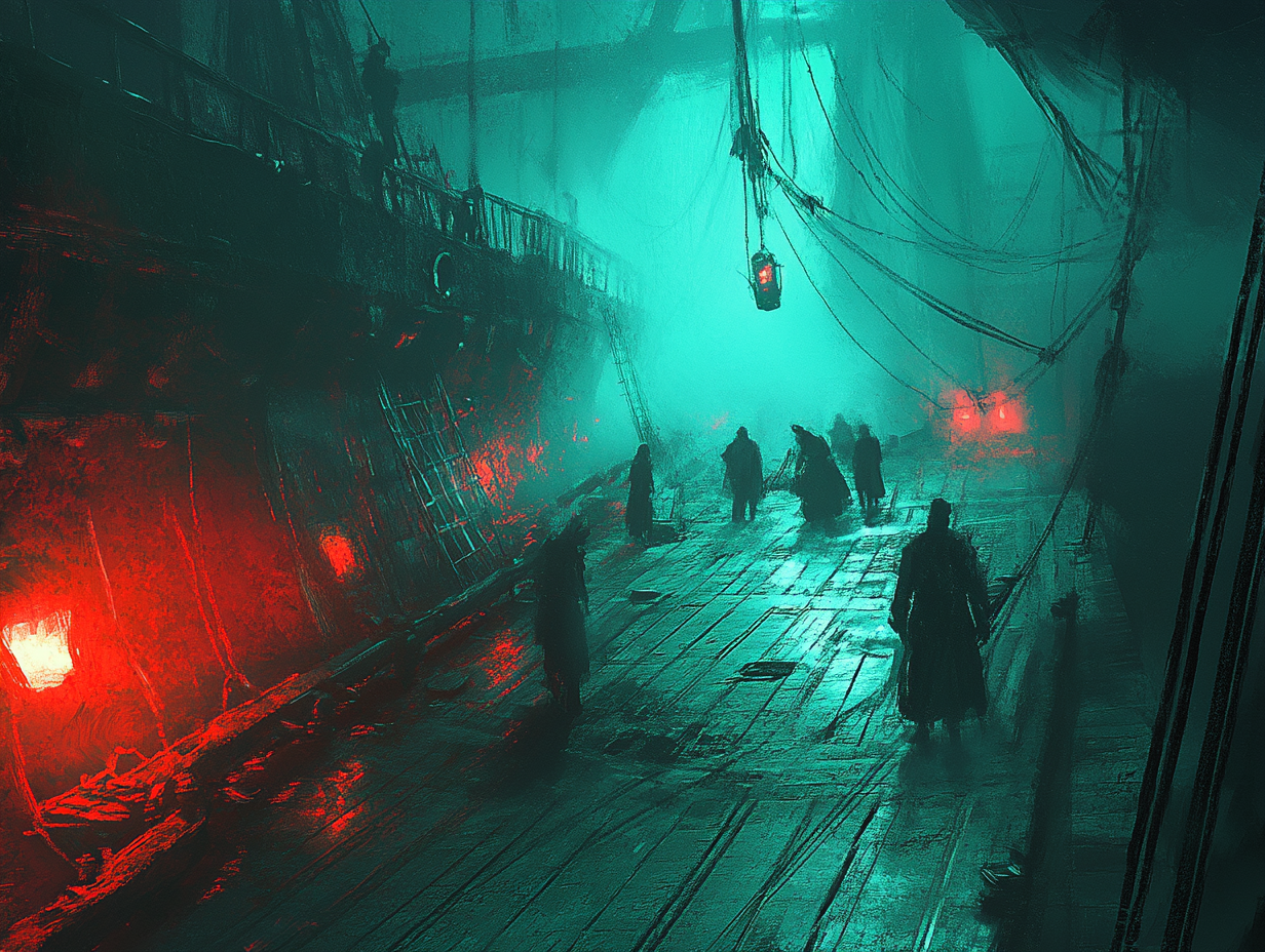 Nebeliger Hafen 2 | LED Bild