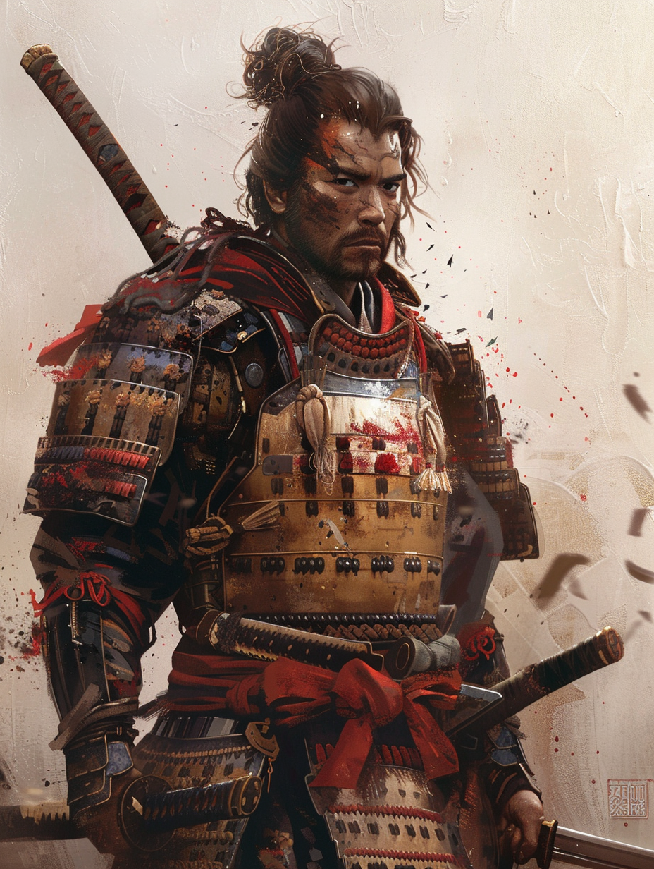 Samurai nach dem Kampf 1 | LED Bild