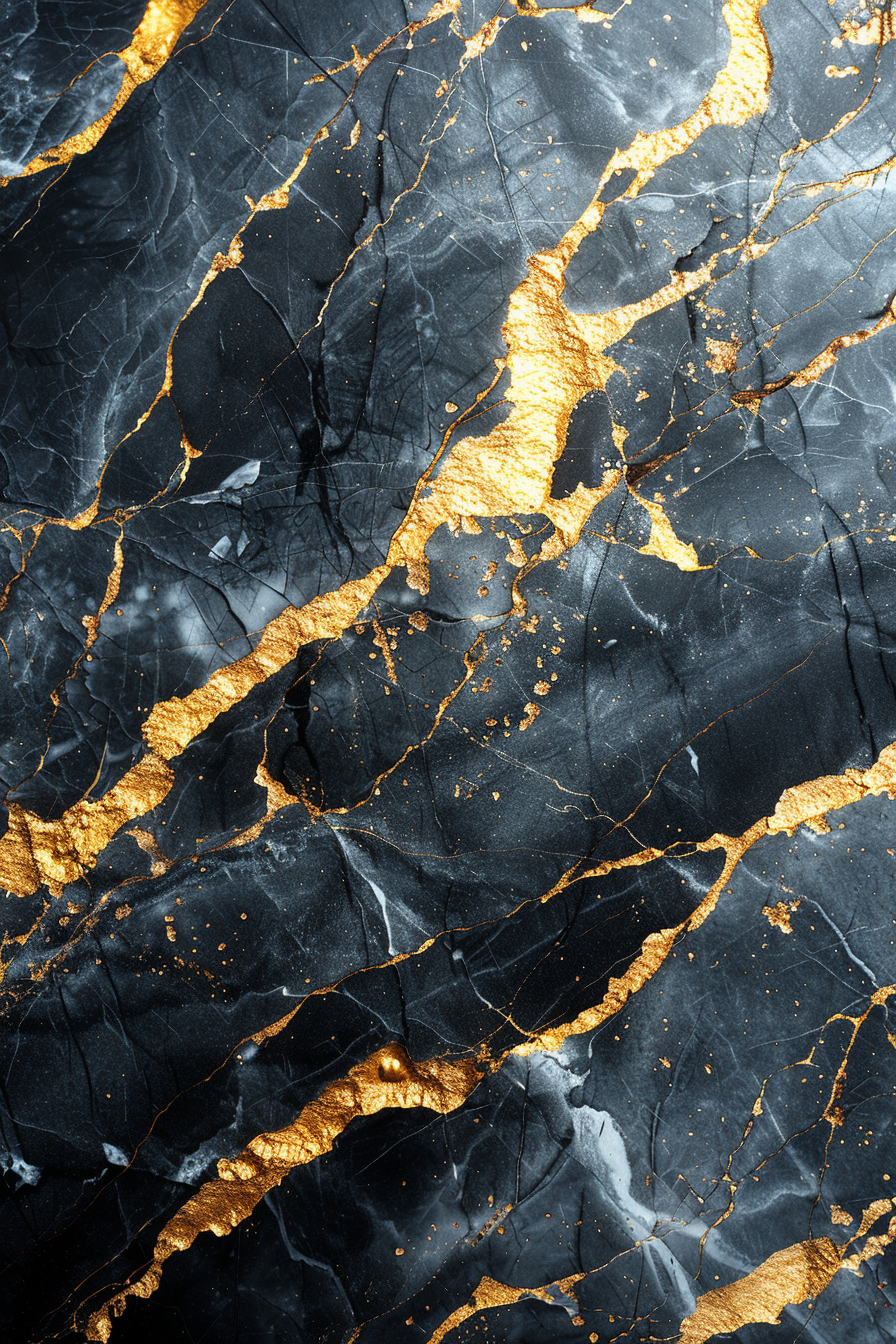 Goldene Adern 9 | LED Bild