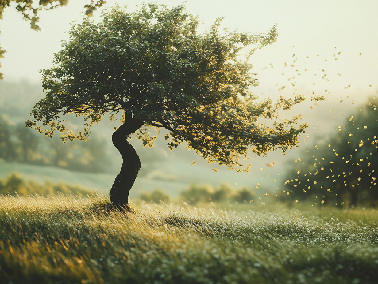 Baum Grüne Wiese 1 | LED Bild