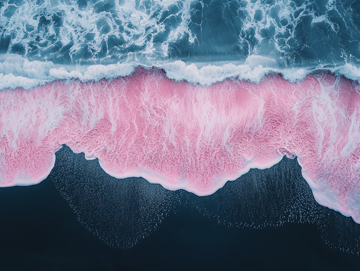 Meeresschaum Pink | LED Bild