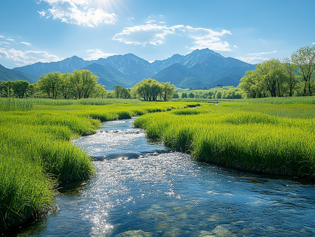 Steppen Landschaft 1 | LED Bild