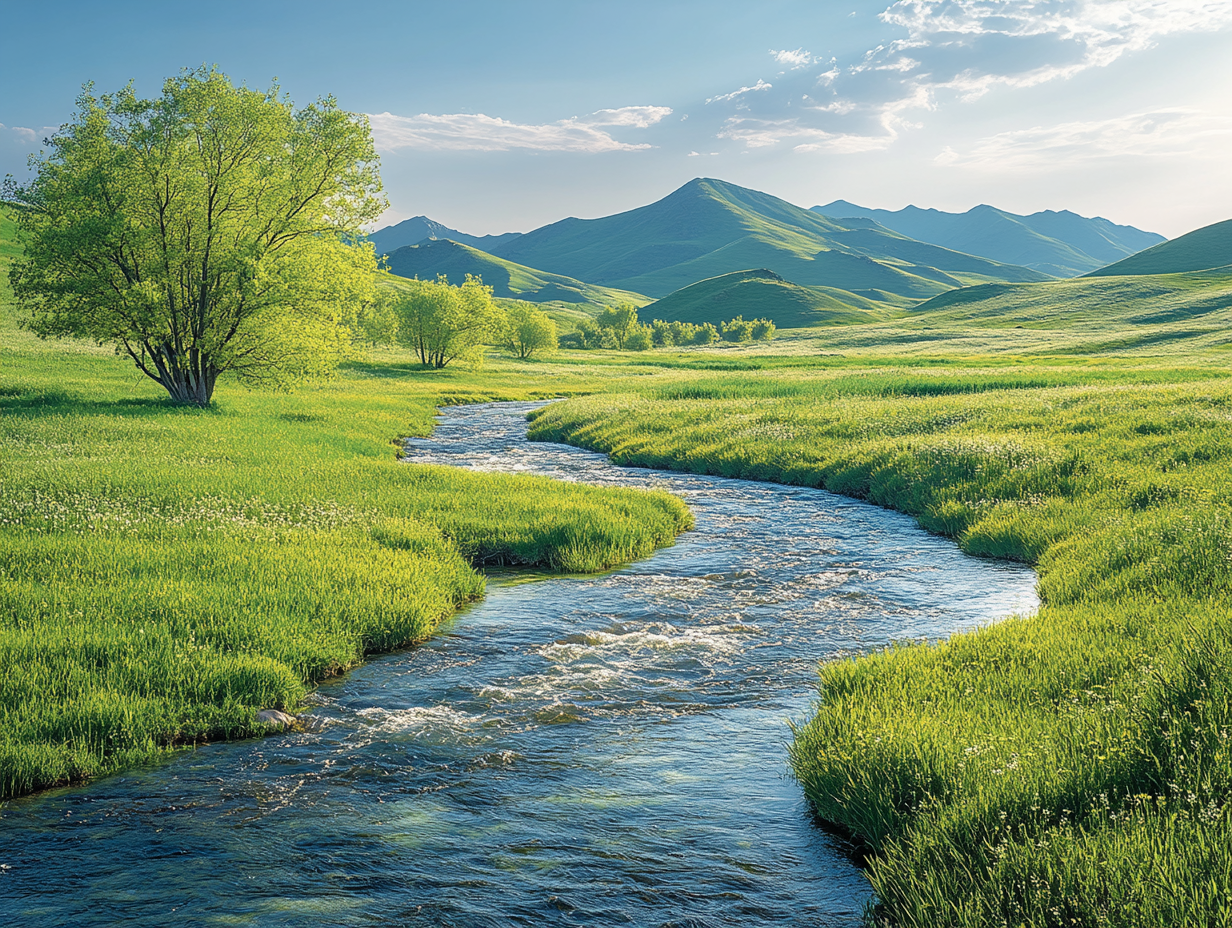 Steppen Landschaft 2 | LED Bild