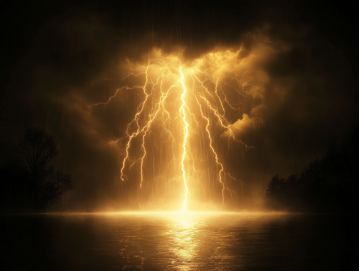 Blitzeinschlag 1 | LED Bild