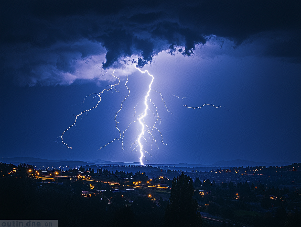 Blitzeinschlag 3 | LED Bild