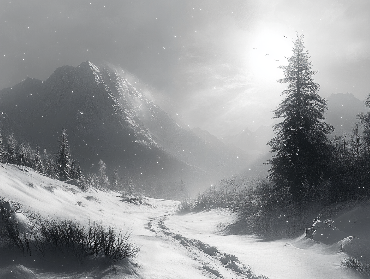 Winter Landschaft | LED Bild