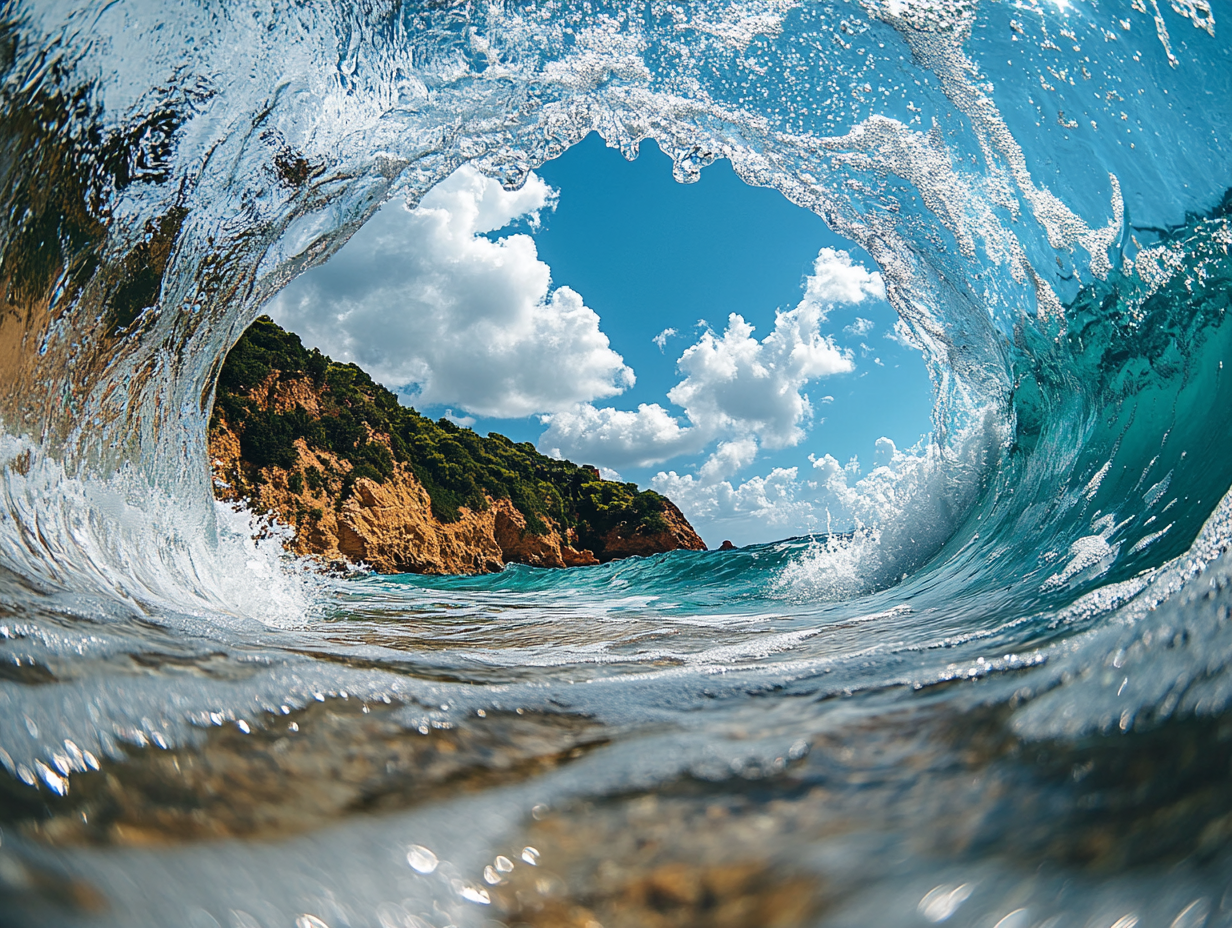 Wellenbruch Strand 1 | LED Bild