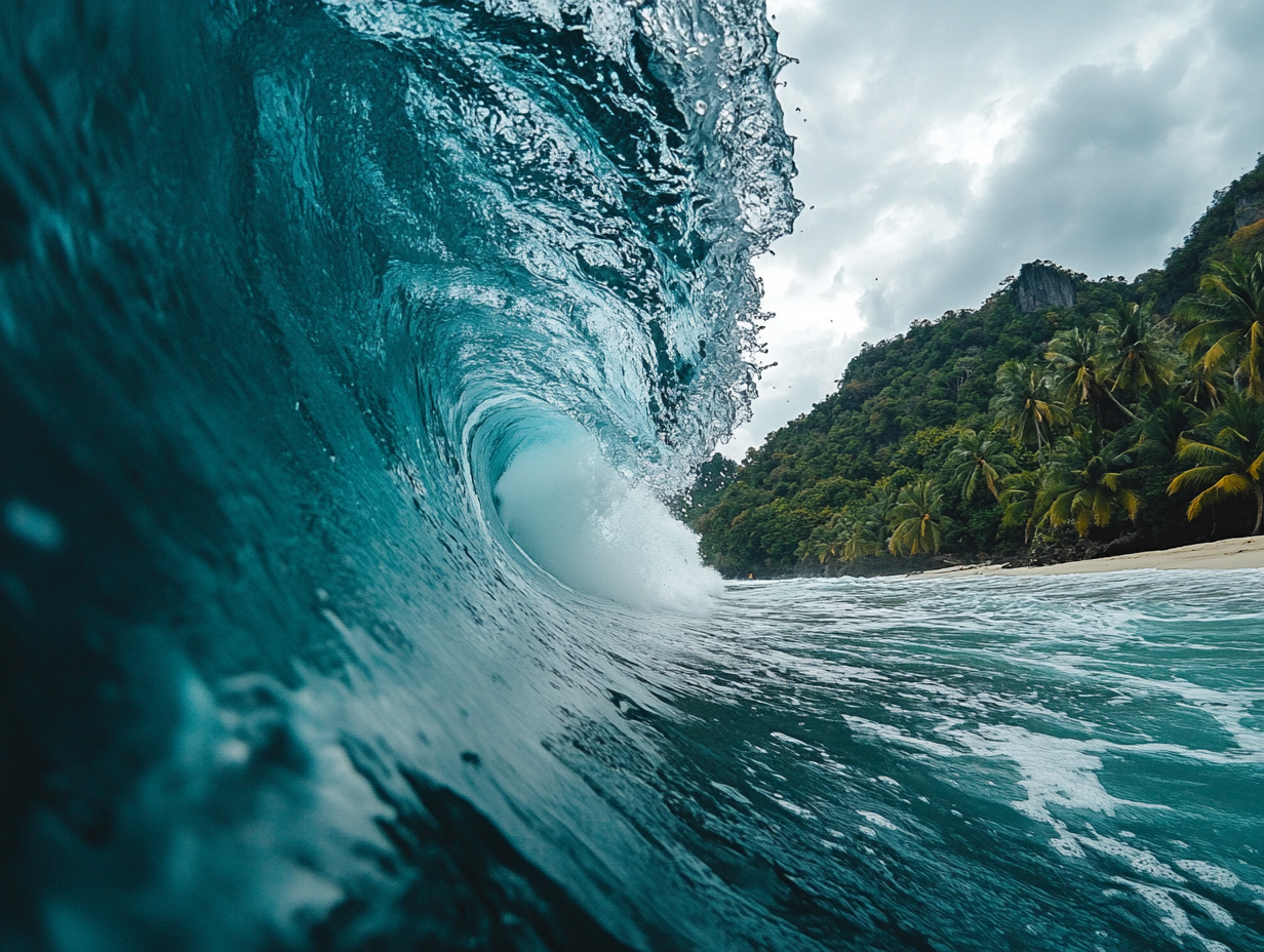 Wellenbruch Strand 4 | LED Bild