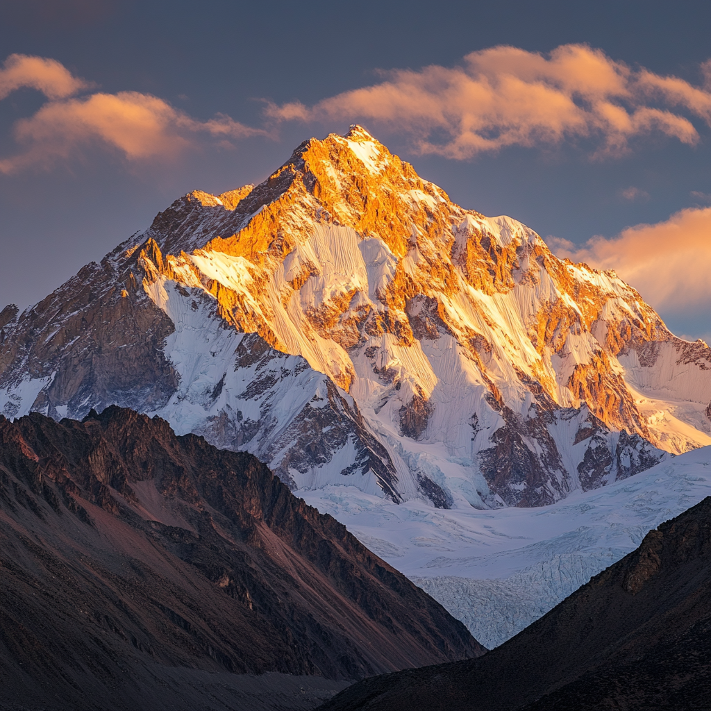 Bergspitze Sonnenstrahlen 1 | LED Bild