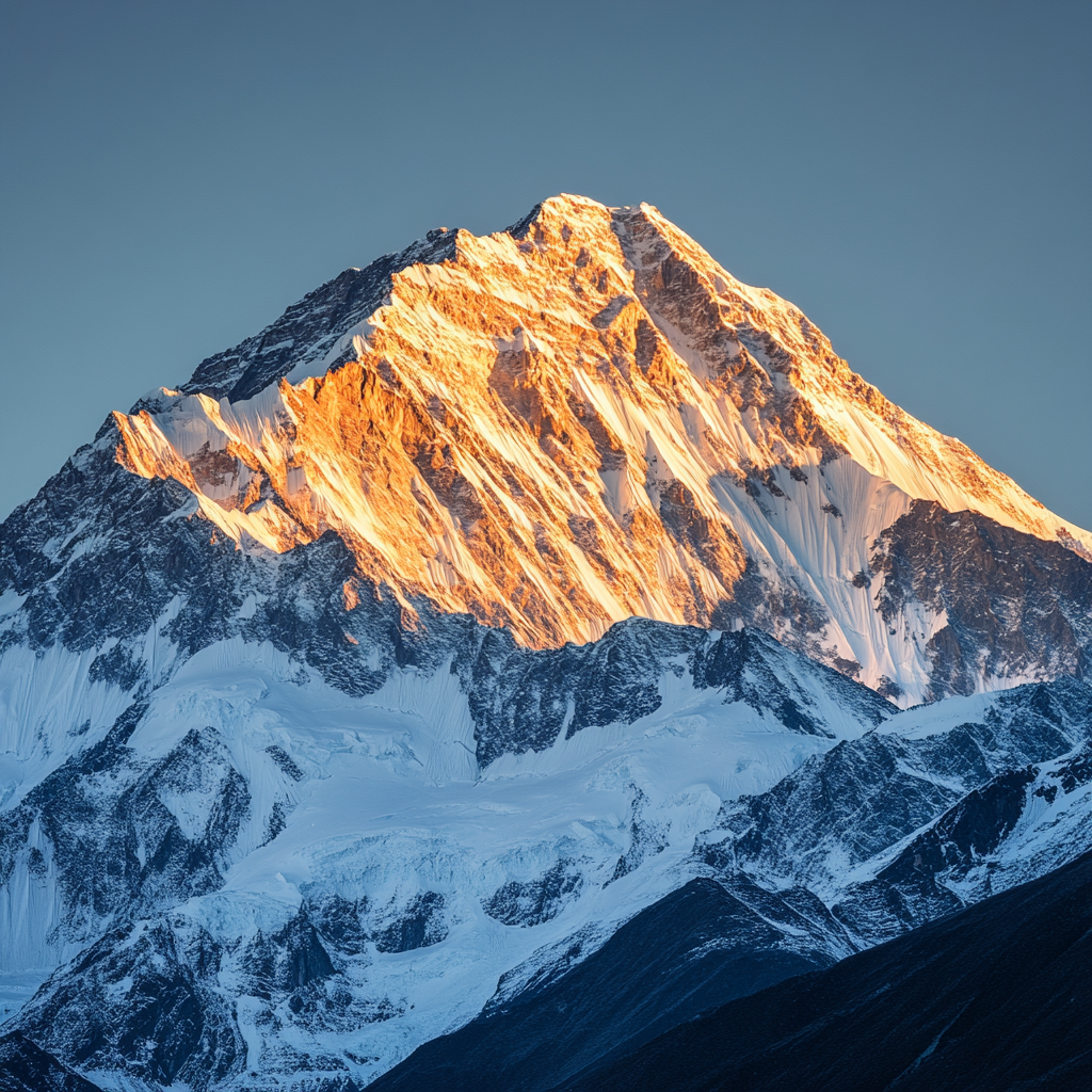 Bergspitze Sonnenstrahlen 2 | LED Bild