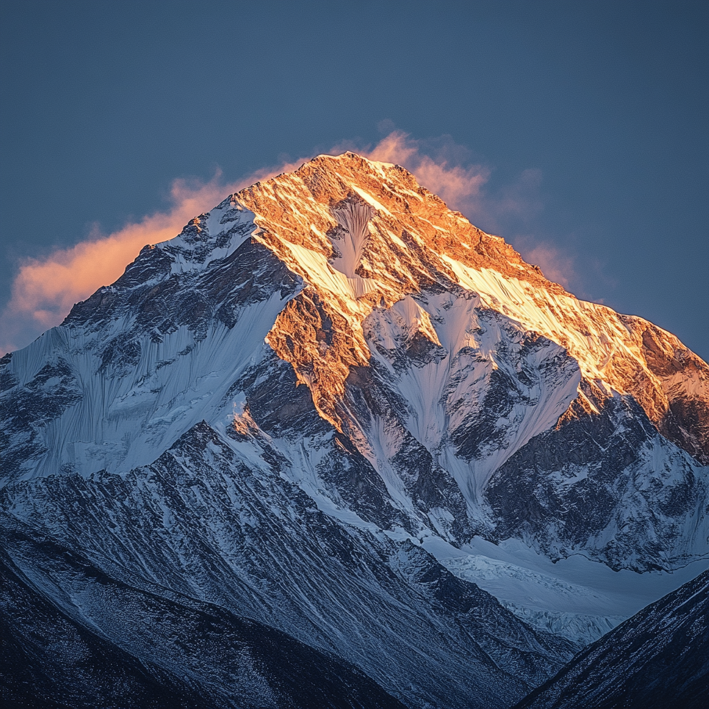 Bergspitze Sonnenstrahlen 3 | LED Bild