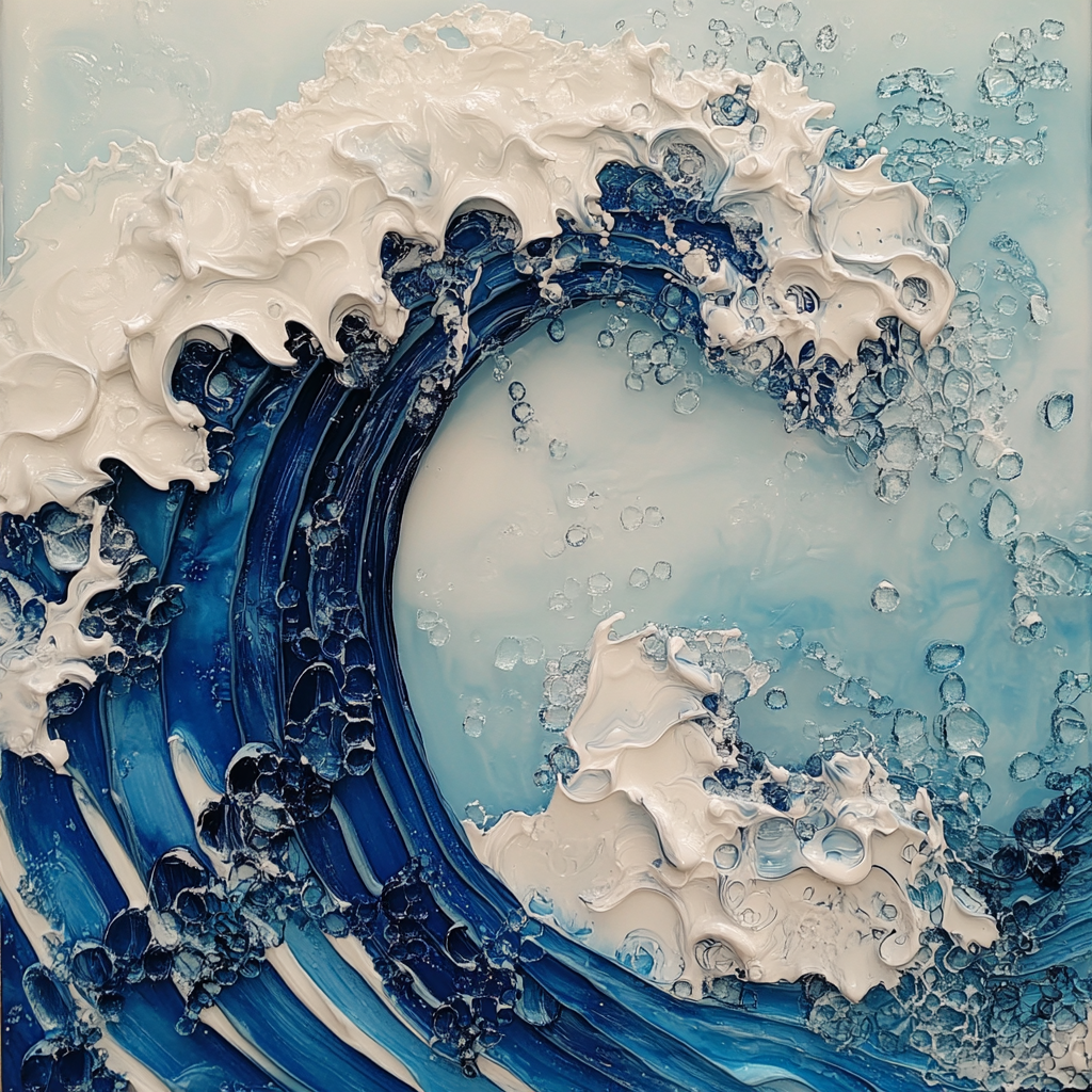 Abstrakte Meereswelle | LED Bild