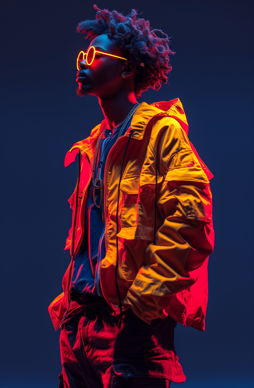 Neon Silhouette | LED Bild