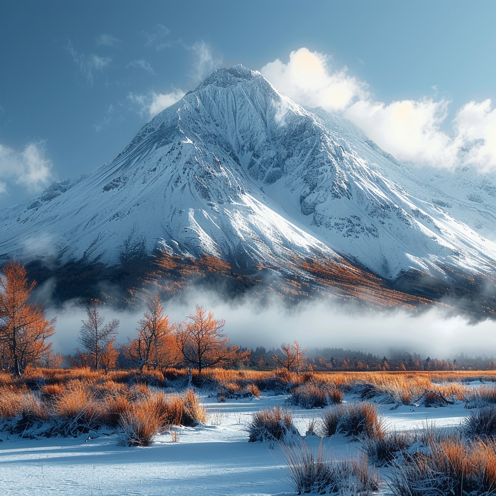 Verschneite Landschaft | LED Bild