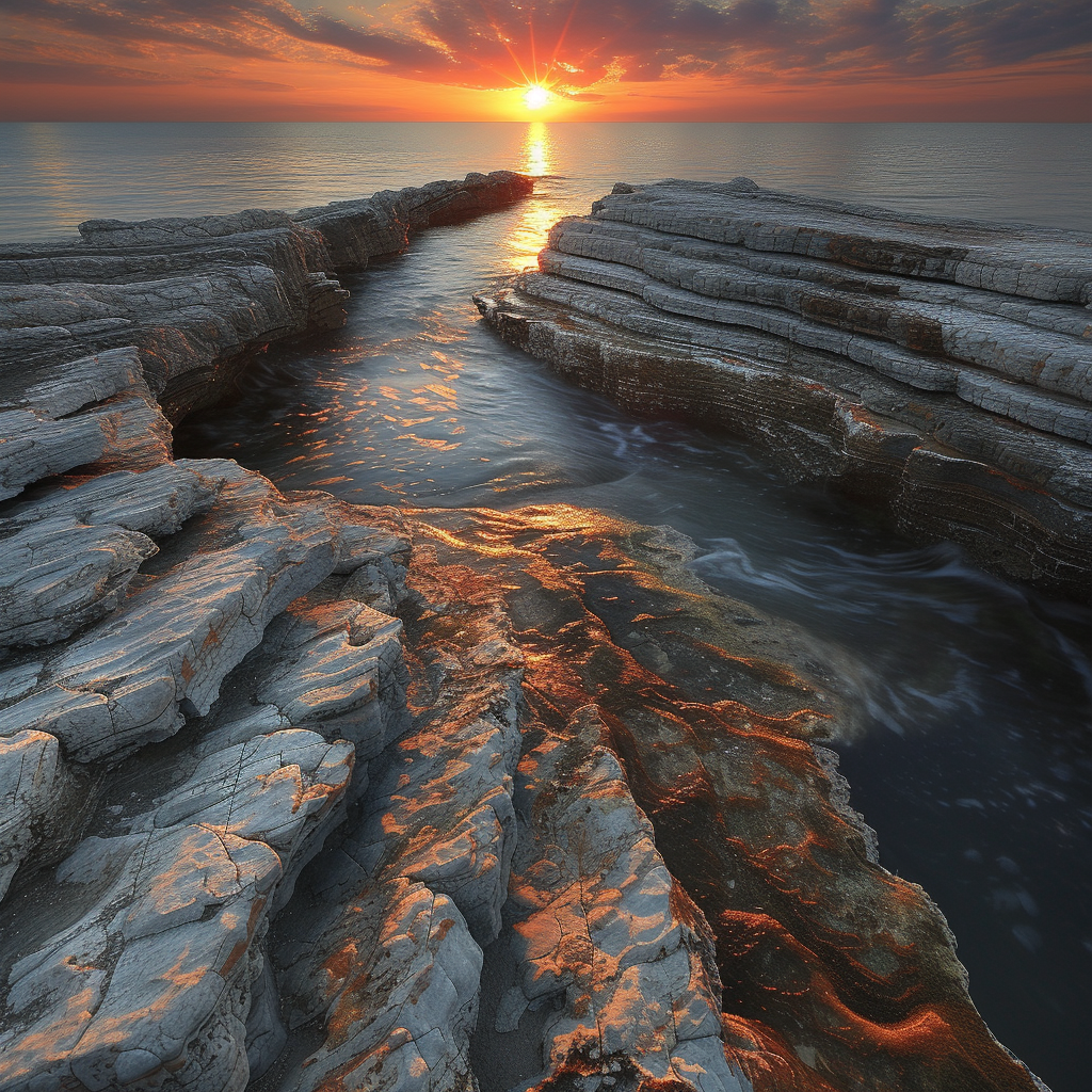 Stein Küste Meer | LED Bild