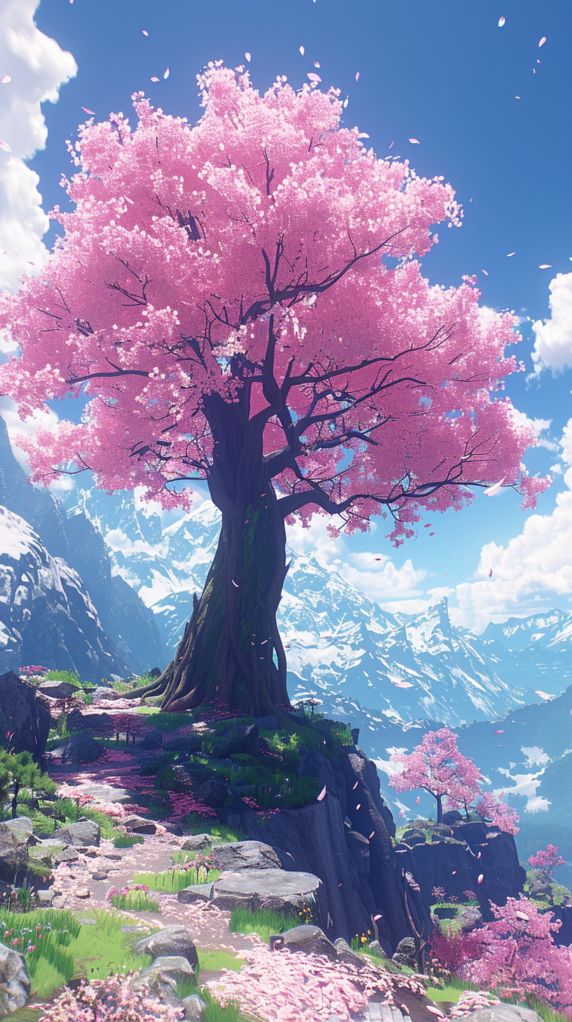 Kirschblüten Pink Animiert 1 | LED Bild