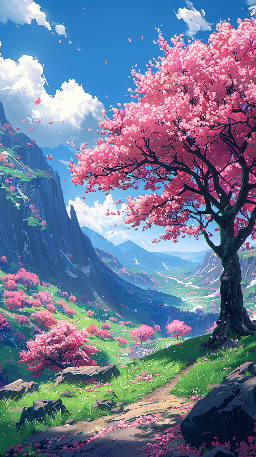 Kirschblüten Pink Animiert 2 | LED Bild