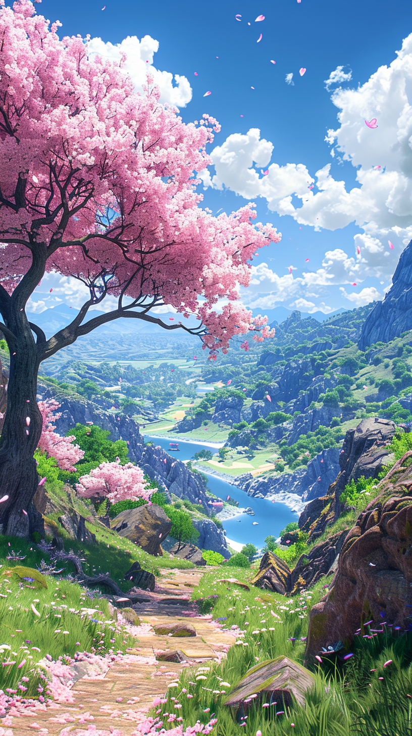 Kirschblüten Pink Animiert 4 | LED Bild