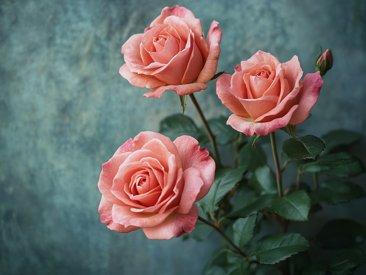 Rosenbusch Nebelig 1 | LED Bild