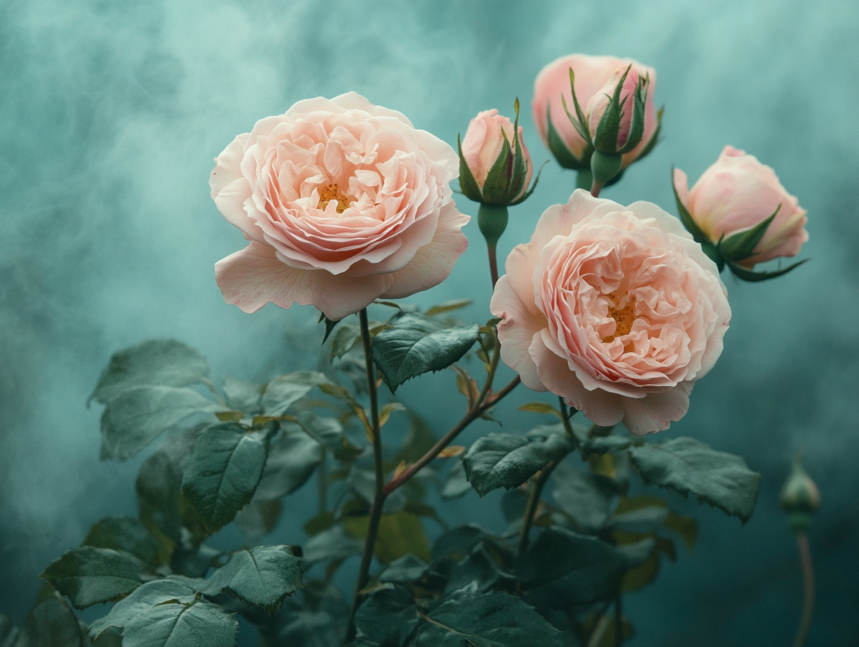 Rosenbusch Nebelig 2 | LED Bild