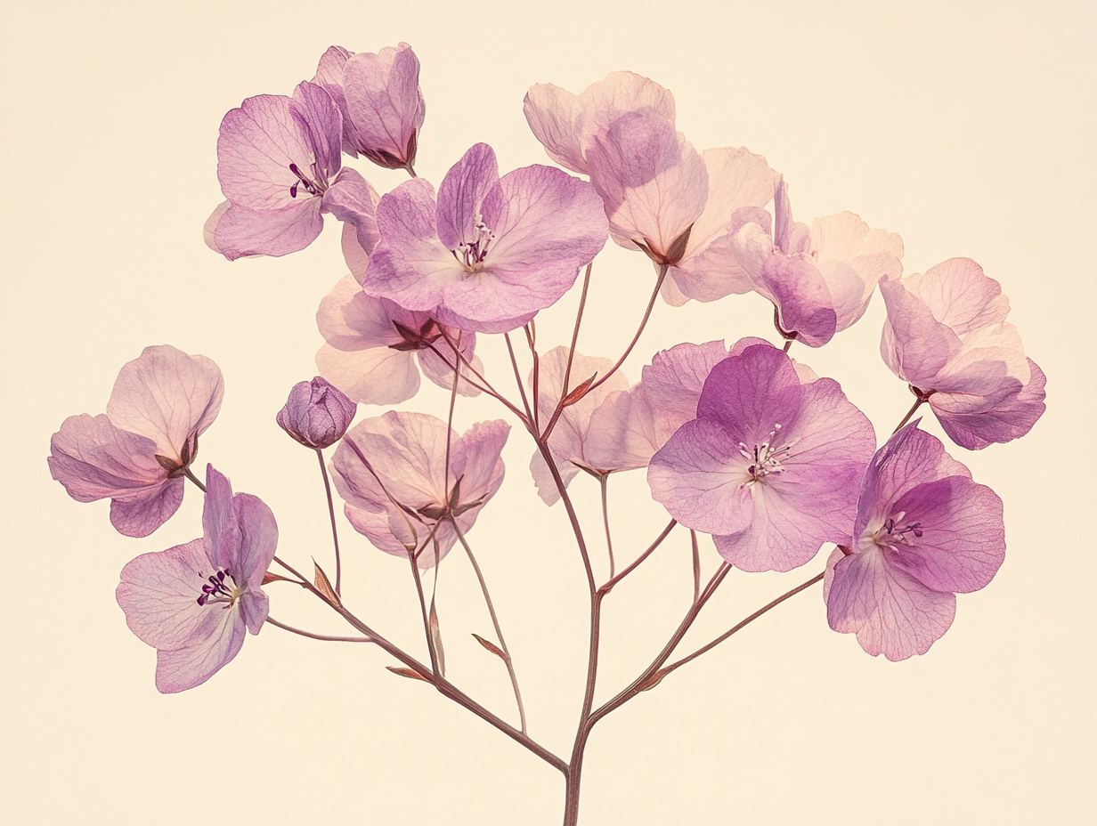 Lila Blumen ohne Hintergrund 1 | LED Bild