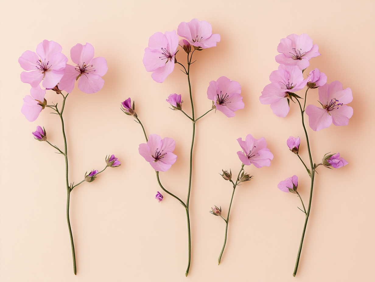 Lila Blumen ohne Hintergrund 2 | LED Bild