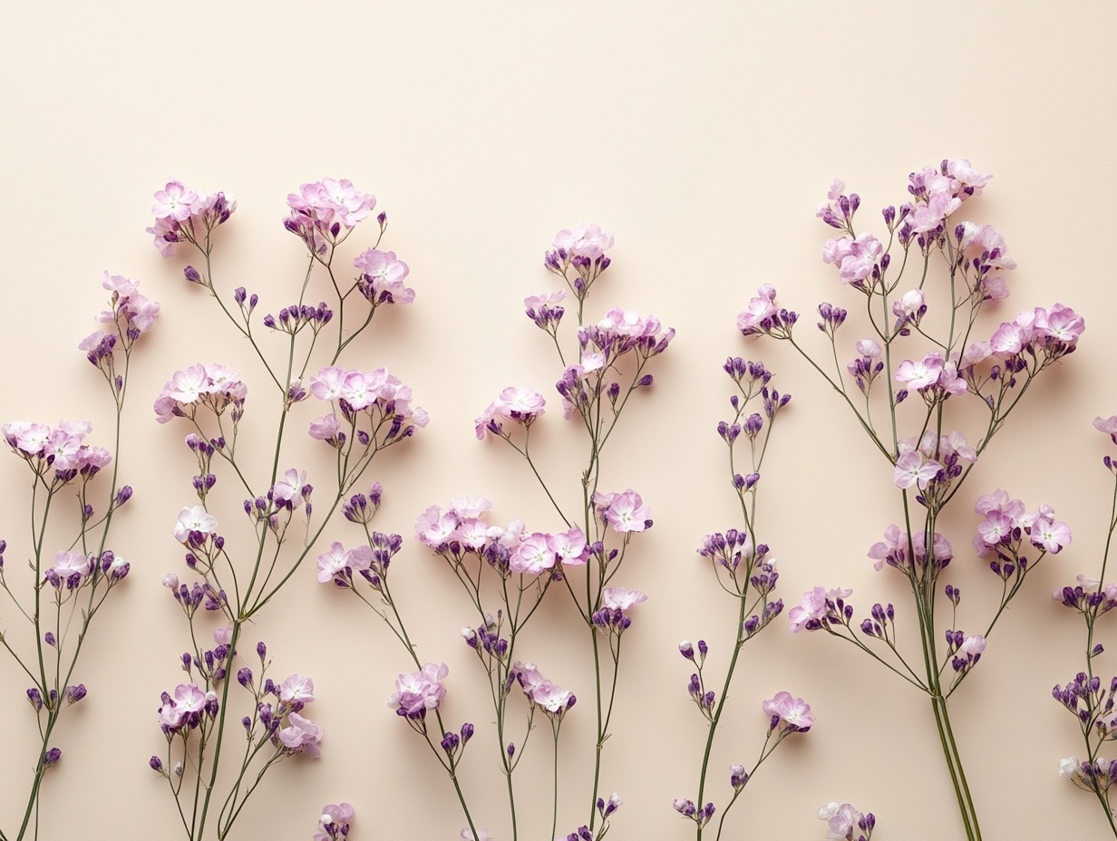 Lila Blumen ohne Hintergrund 4 | LED Bild