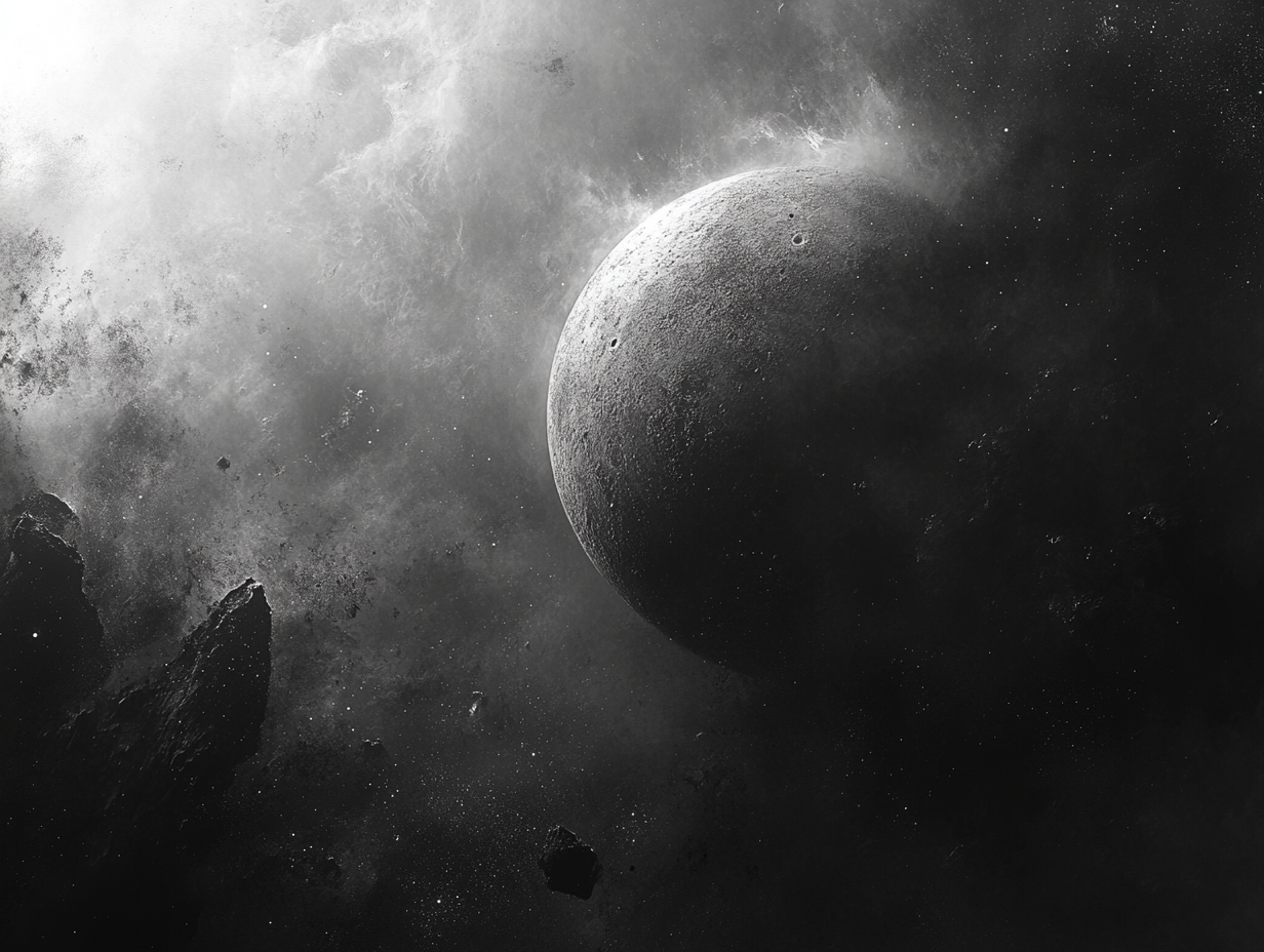 Dunkle Galaxie | LED Bild