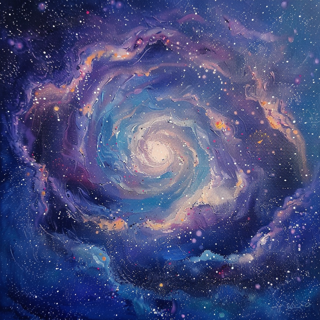 Galaxie Illustriert 1 | LED Bild