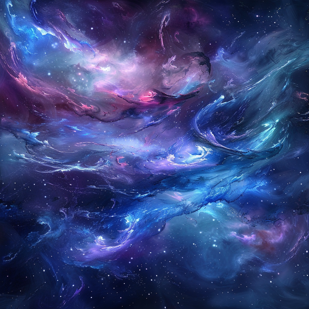 Abstrakte Galaxie 2 | LED Bild