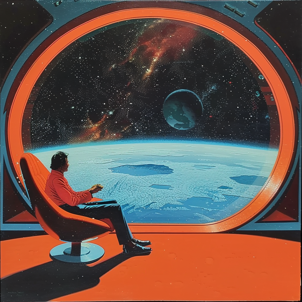 SCI-FI Astronaut Illustriert | LED Bild