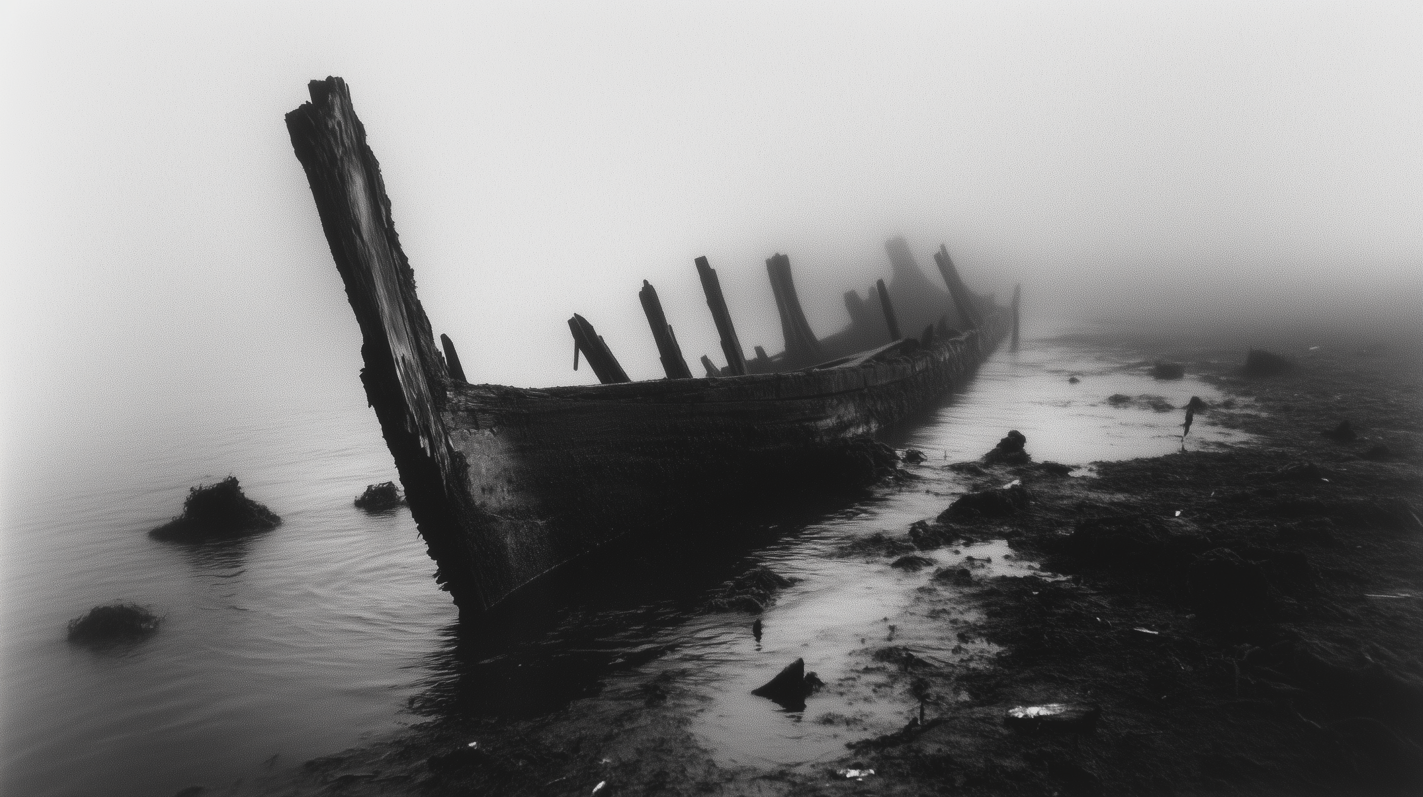 Schiffswrack Dunkel | LED Bild