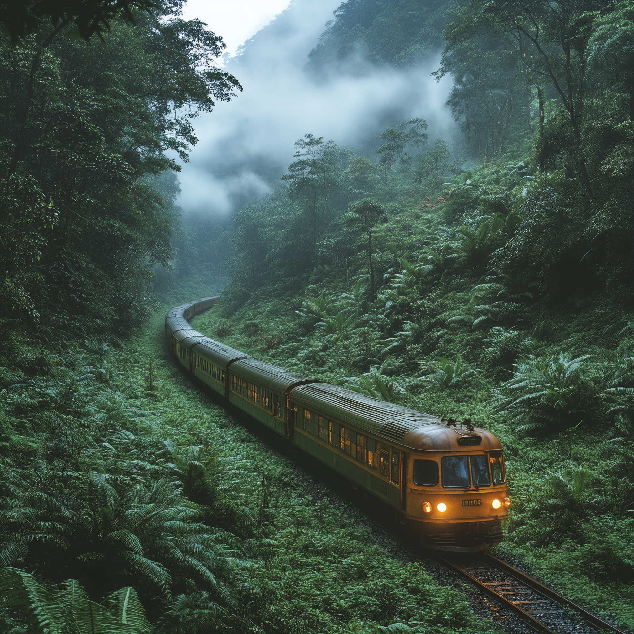 Dschungel Zug | LED Bild