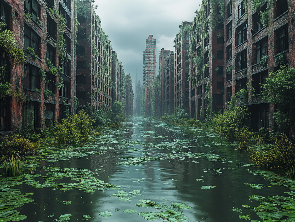 Post Apokalyptische Stadt 1 | LED Bild