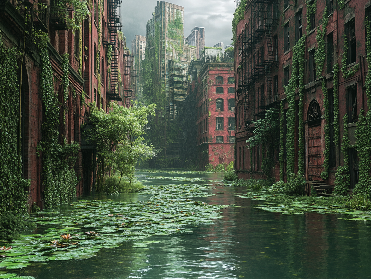 Post Apokalyptische Stadt 3 | LED Bild