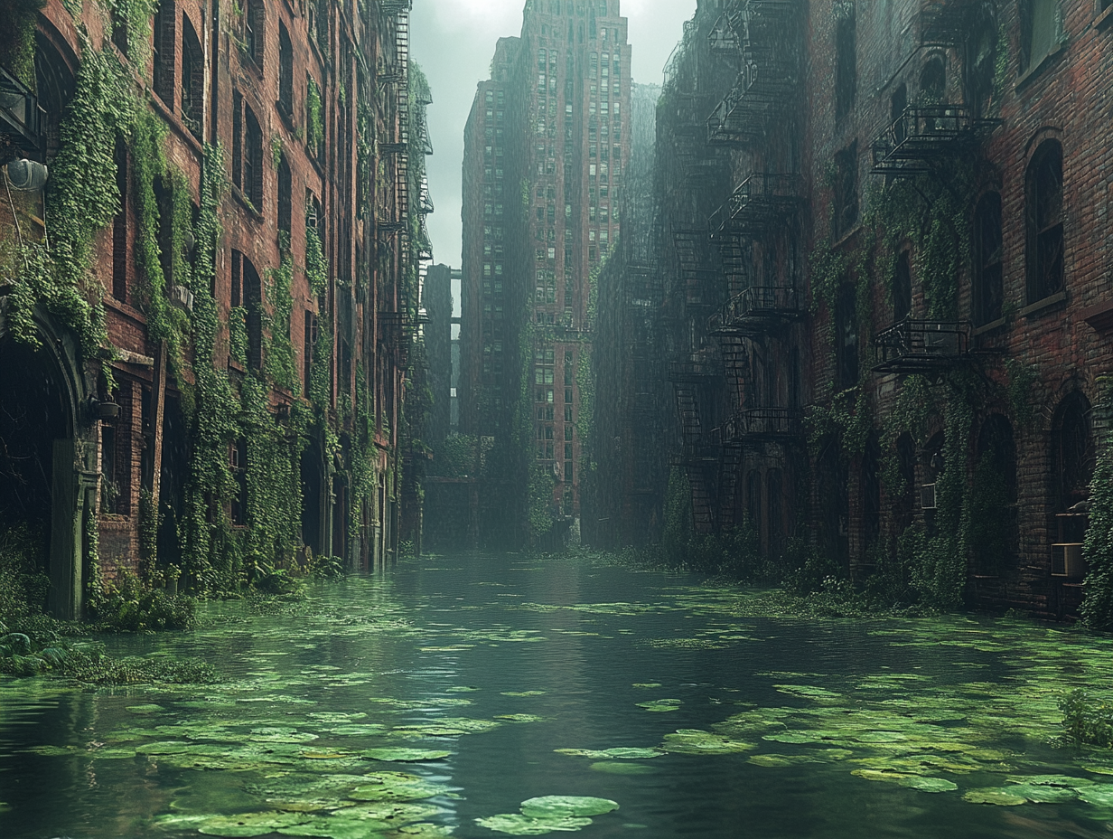 Post Apokalyptische Stadt 4 | LED Bild